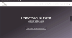 Desktop Screenshot of lesmotspourleweb.com